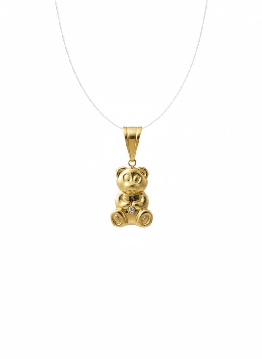 18K GOLD - TEDDY BEAR PENDANT