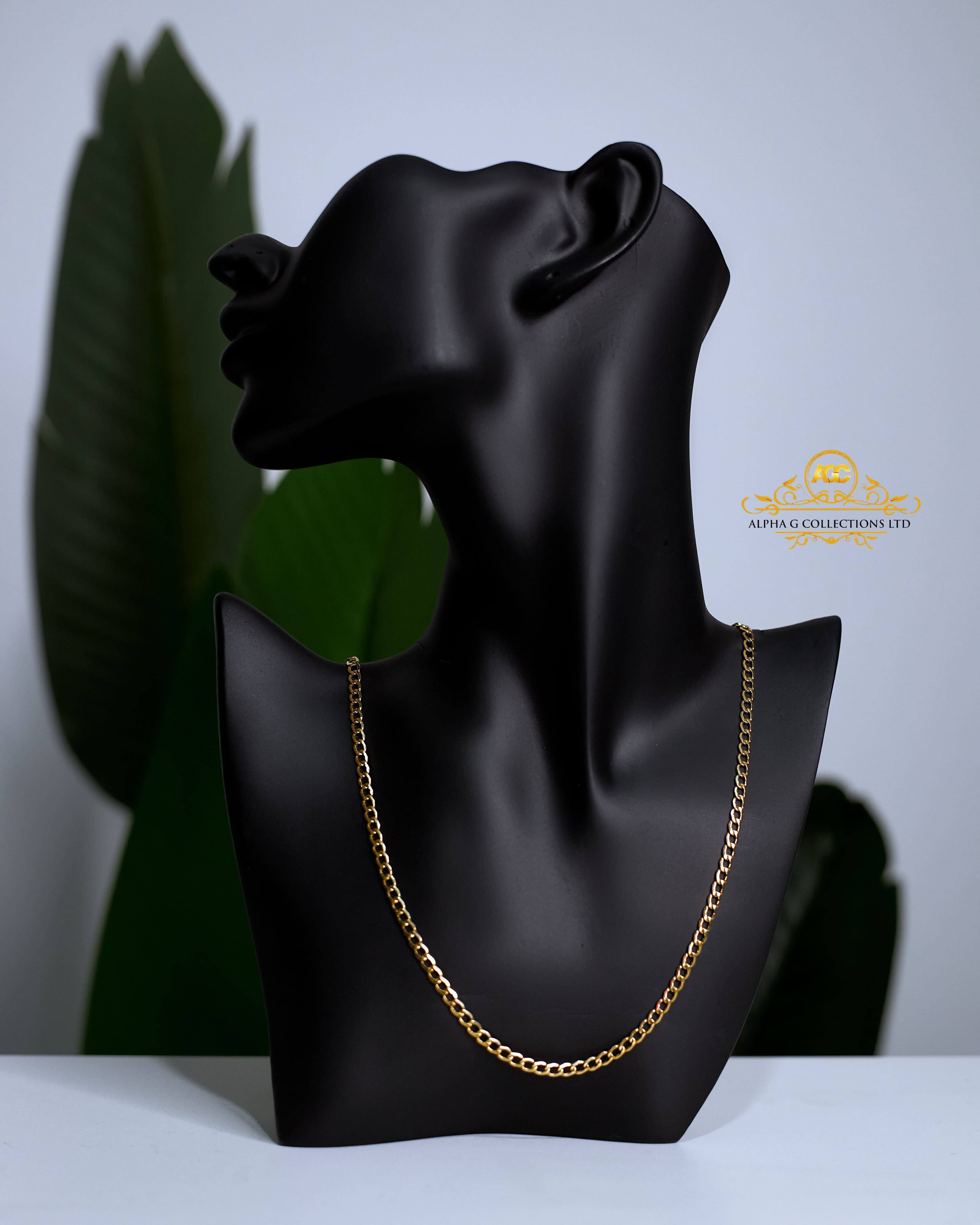 18K GOLD - CUBAN NECKLACE - 20 INCHES - 6.4g