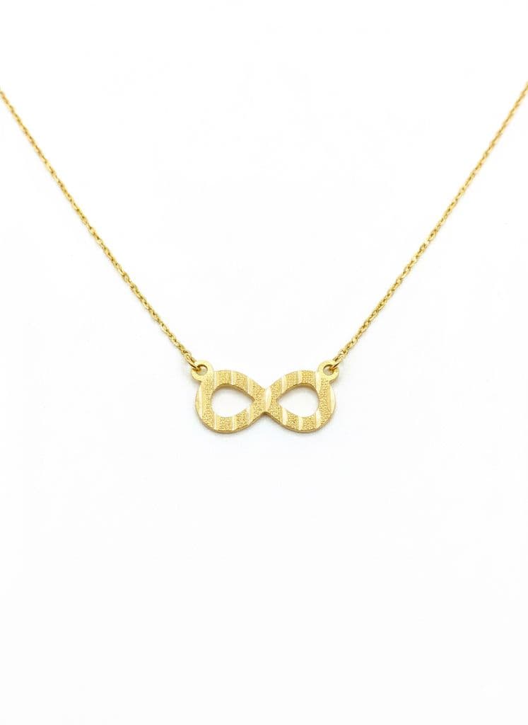 18K GOLD - INFINITY NECKLACE - 1.6g