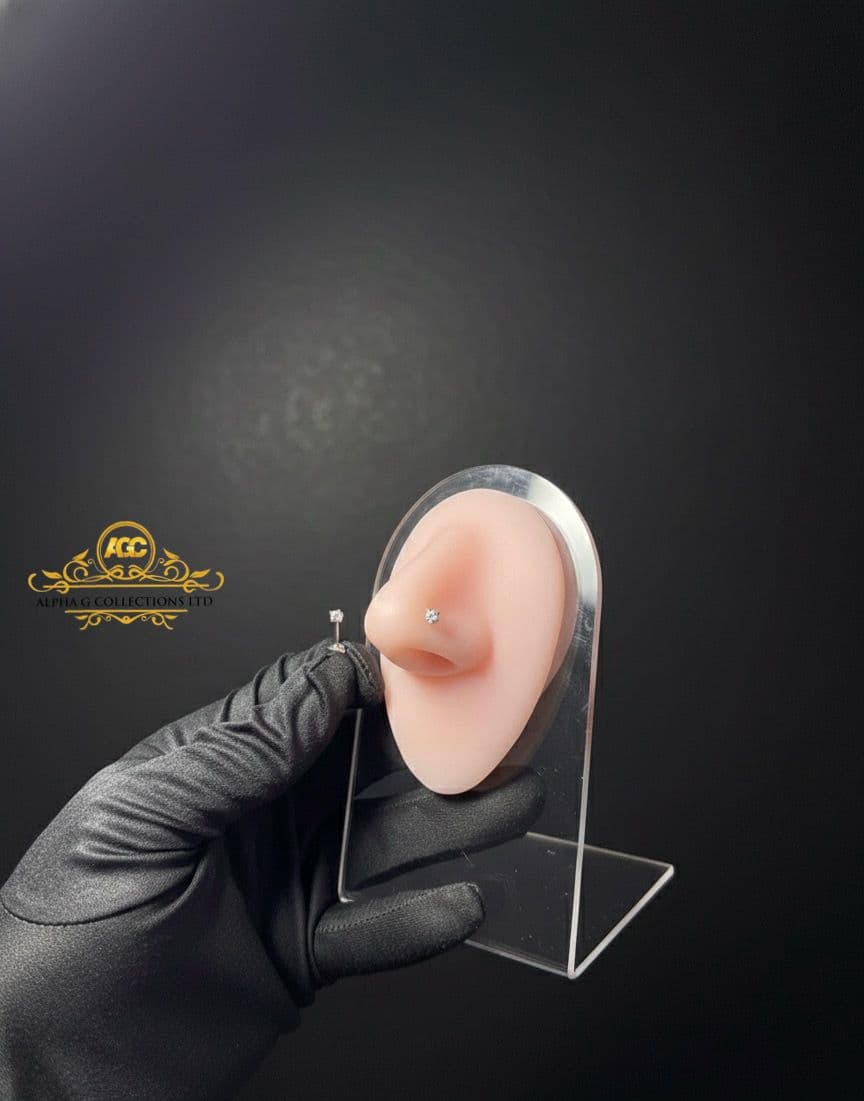 18K WHITE GOLD - NOSE RING